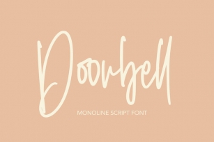 Doorbell - Monoline Script Font Font Download
