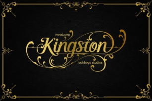Kingston - Elegant Script Font Font Download