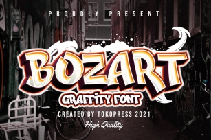 BOZART - Graffiti font Font Download