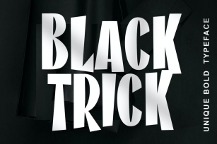 Black Trick Unique Font Font Download