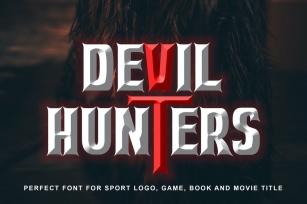 Devil Hunter Esport Logo Font Font Download