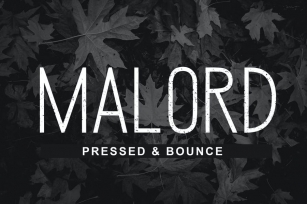 Malord Pressed Font Font Download