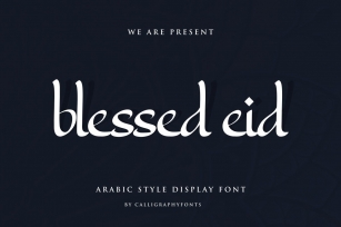 Blessed Eid Font Download