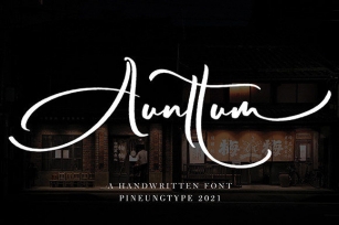 Aunttum Font Download