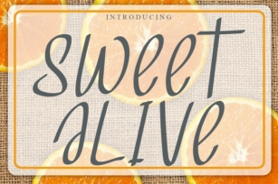 Sweet Alive Font Download