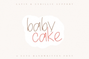 Baby Cake Font Download