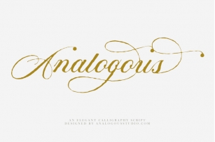 Analogous | Elegant Calligraphy Font Download