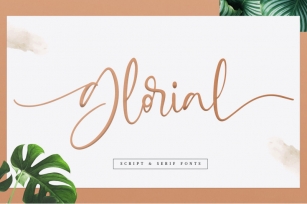 Glorial Font Duo | Script and Serif Font Download