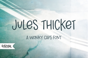 Jules Thicket, a wonky caps font Font Download