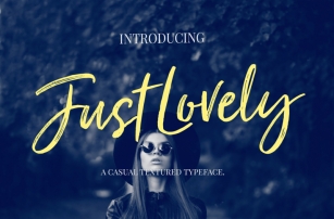 Just Lovely Font & Extras Font Download
