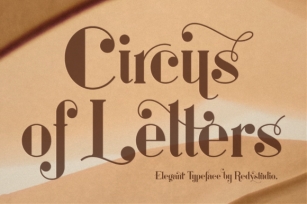 Circus of Letters Font Download