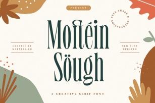 Moftein Sough - Display Font + Bonus Font Download