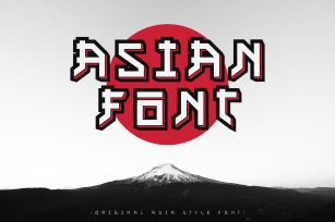 Asian  japanese style handmade . Font Download