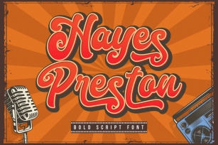 Hayes Preston - Bold Font Font Download