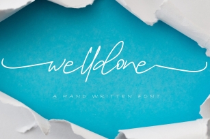 Welldone Signature Font Download