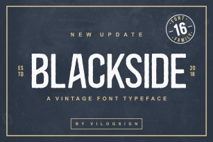 Blackside a Vintage Typeface Font Download