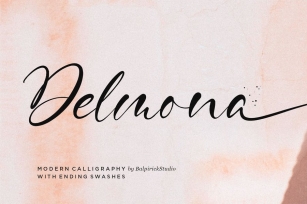 Delmona Script Font YH Font Download