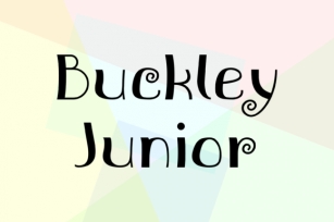 Buckley Junior Font Download