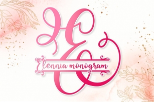 Elennia monogram Font Download