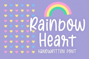 Rainbow Heart Font Download
