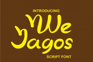 We Jagos Font Download