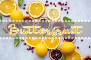 Butter Fruit Font Download