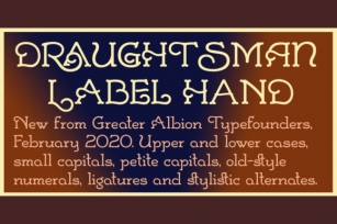 Draughtsman Label Hand Font Download