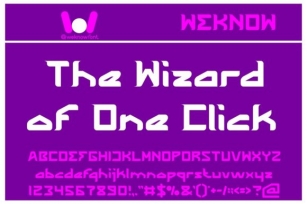 The Wizard of One Click Font Download