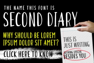 Second Diary Font Download