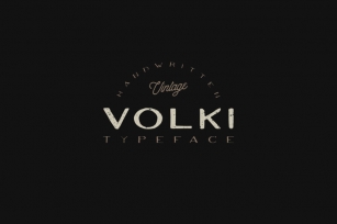 VOLKI - Vintage Handwritten Font Font Download