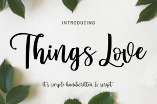 Things Love Font Download