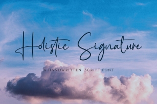 Holistic Signature Font Download