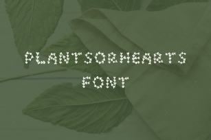 Plantsorhearts handwritten Font Download