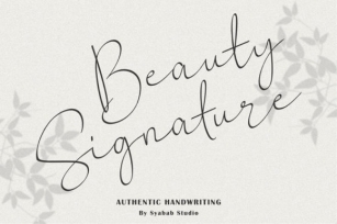 Beauty Signature Font Download