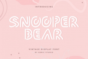 Snooper Bear Font Download