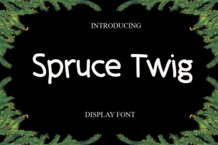 Spruce Twig Font Download