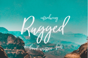 Rugged | a hand-written font Font Download