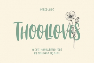 Thoolloves Cute Handwritten Font Font Download