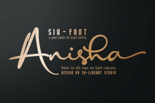 Anisha - Modern Font Duo Font Download