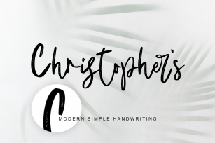 Christophers handwriting Font Download