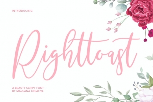Righttoast Beauty Script Font Font Download