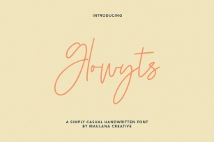 Glowyts Simply Casual Handwritten Font Font Download