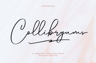 Collibryums Signature Font Extra Swash Font Download