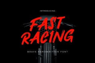 Fast Racing - Brave Handwritten Font Font Download