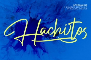 Hachitos Signature Script Font Font Download