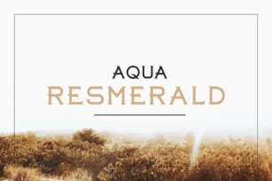 Aqua Resmerald Font Download