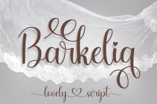 Barkelia Lovely Script Font Download
