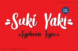 Suki Yaki Font Download