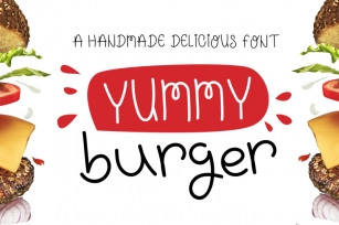 Yummy Burger- A handmade delicious font Font Download