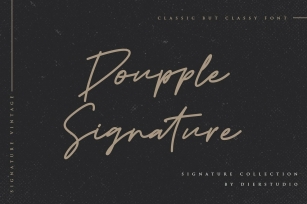 Doupple Signature Font Download